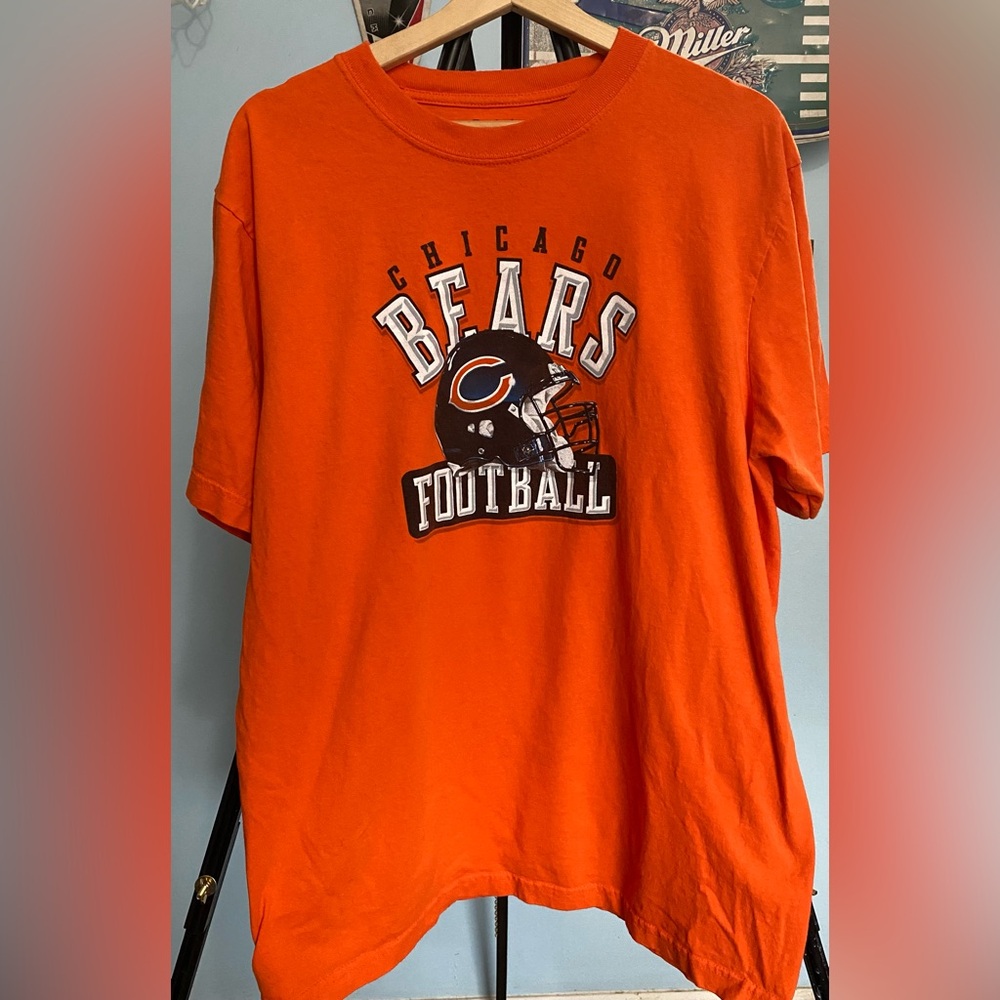 Reebok Chicago Bears Orange Wtih Graphic Print Men's XL